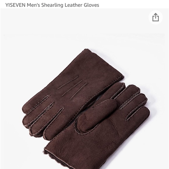 Yiseven Sheepskin Leather Gloves, Mens Large - Picture 1 of 5